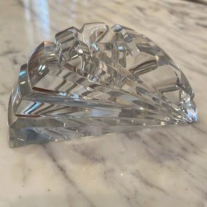 Mikasa Yugoslavia Lead Crystal Taper Candle Holder, art deco, elegant style